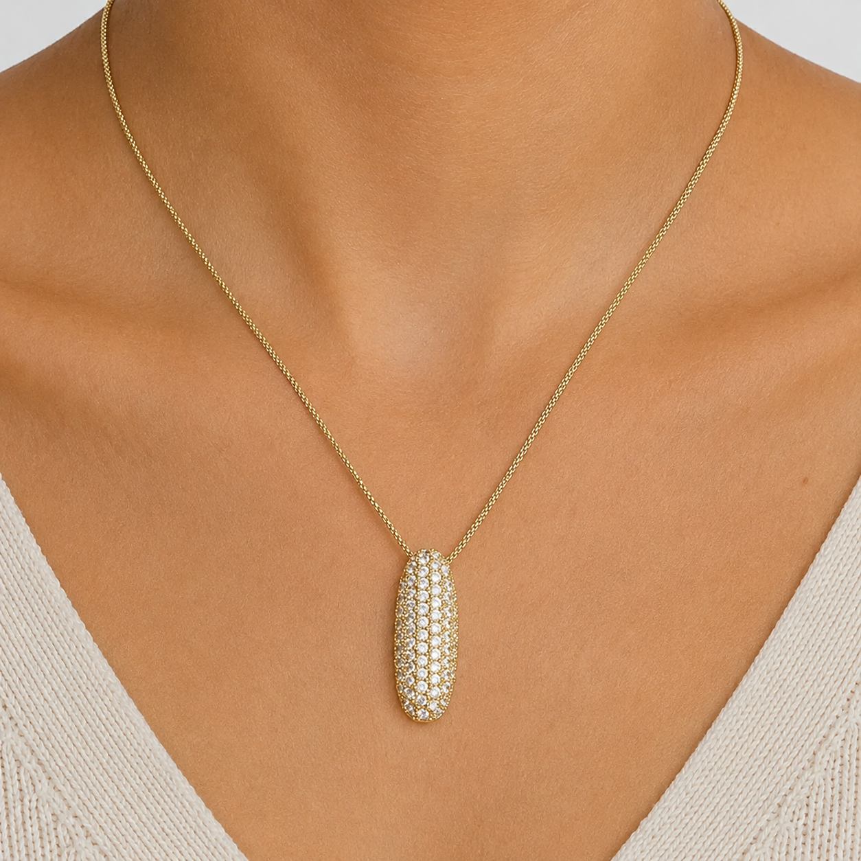 Bubble Initial Necklace