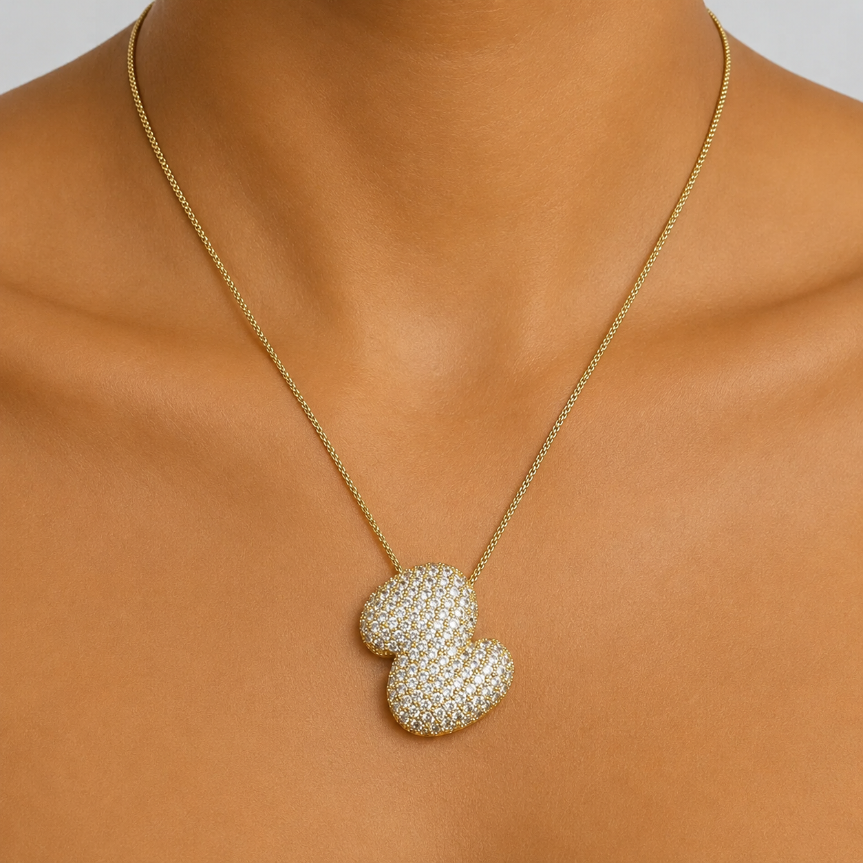 Bubble Initial Necklace