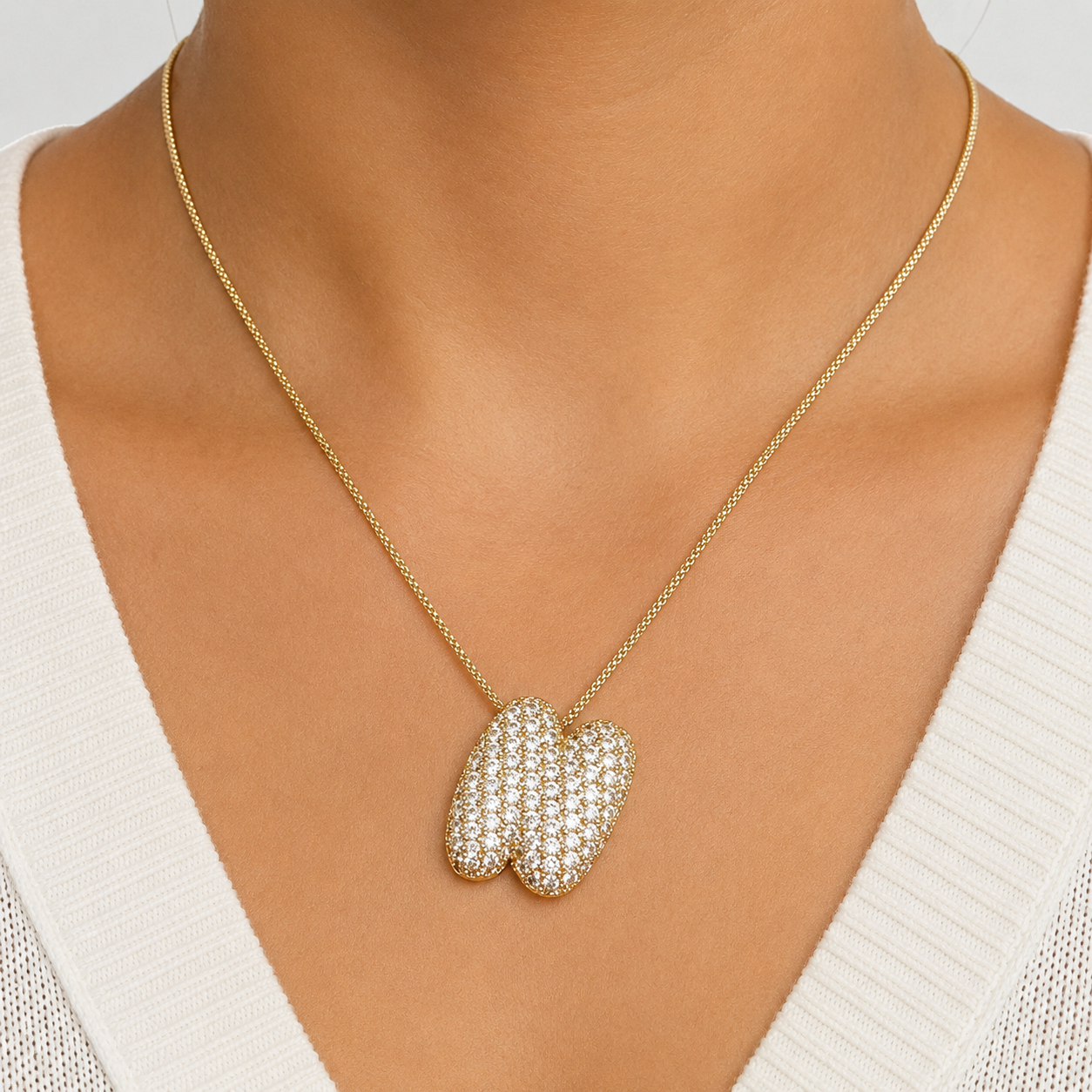 Bubble Initial Necklace