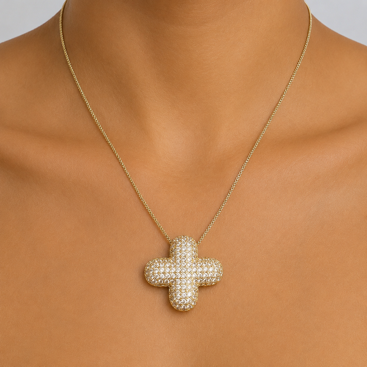 Bubble Initial Necklace